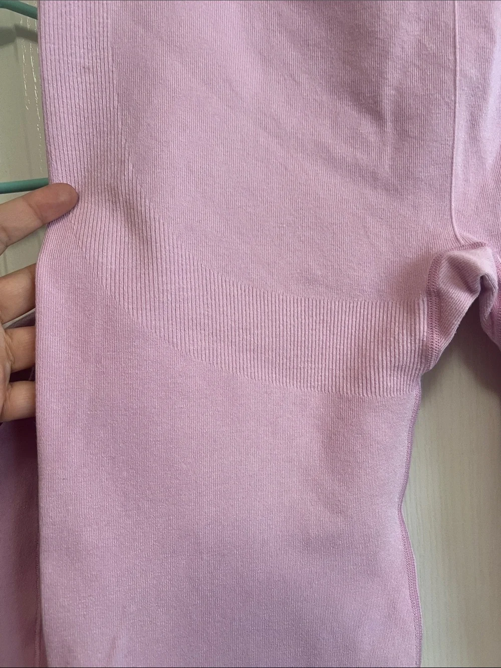 PINK Victoria's Secret Dusty Pink High-Waist Leggings & Sports Bra Set